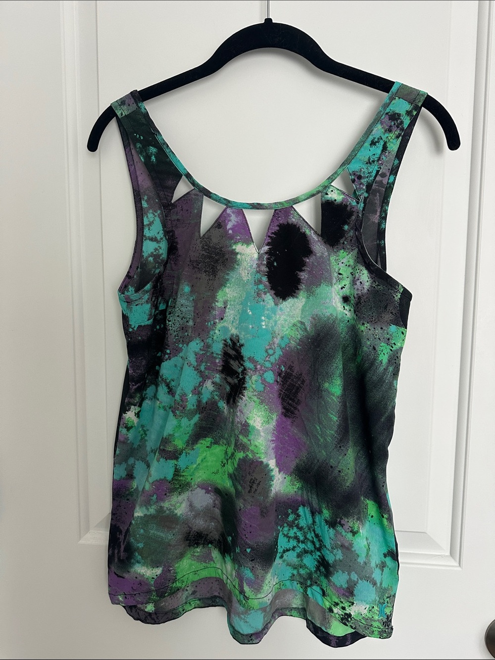 Hurley Women's Cutout Tank Top - Black, Teal, Purple, Green